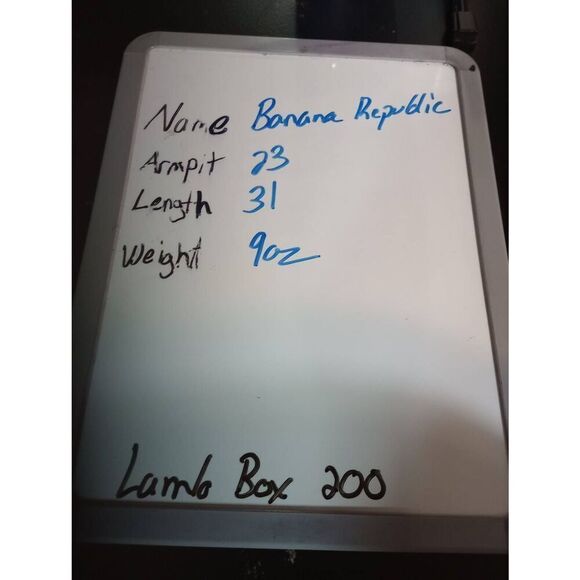 Banana Republic Shirt Men's‎ Large Yellow Blue Button Front Long Sleeve - Picture 8 of 8